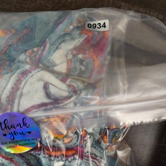 Chicos Womens‎ M Blue Orange Paisley Cowl Neck Top Boho Artcore Resort Vacation - Picture 9 of 9